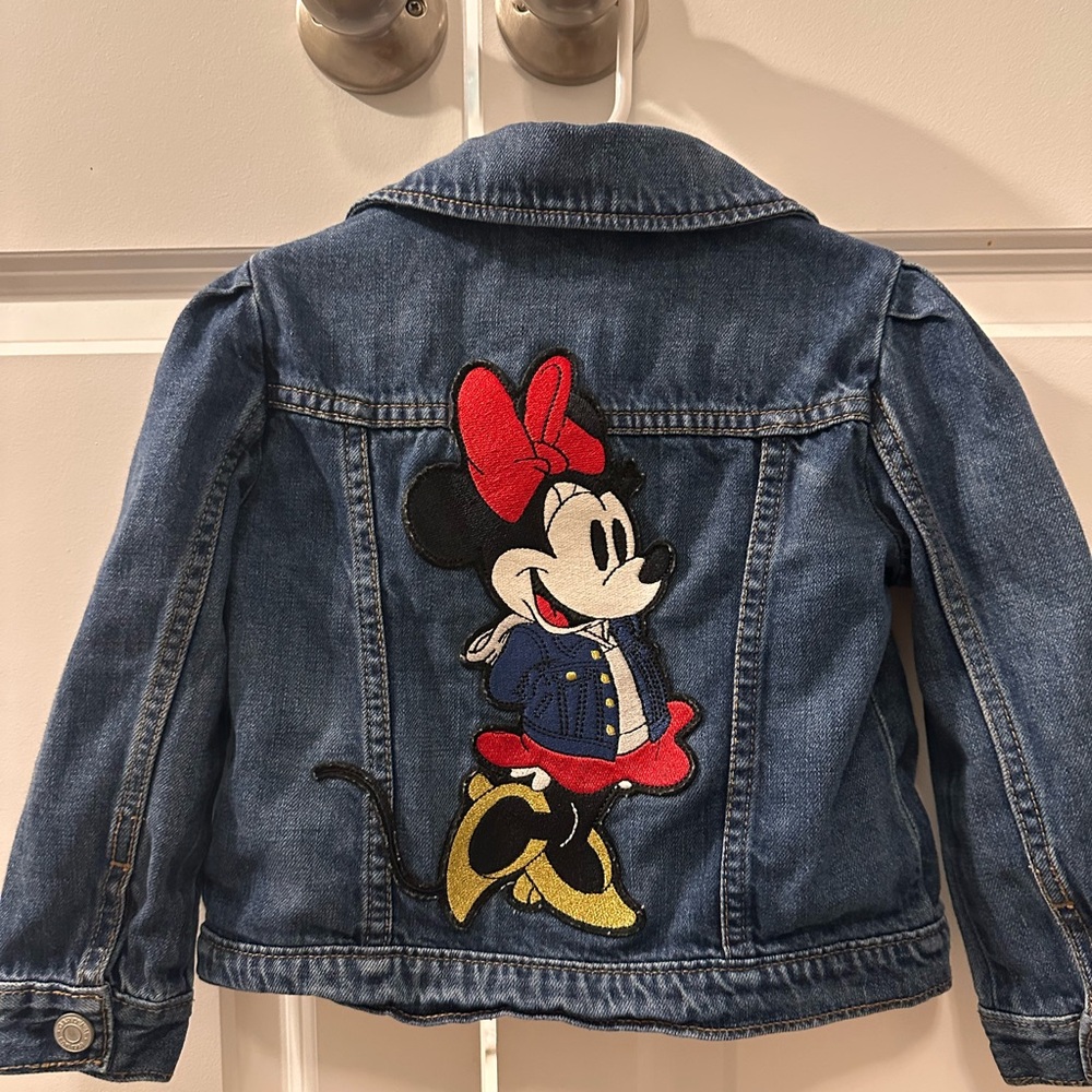 Disney Kids Blue Jean Jacket with Minnie Mouse Design